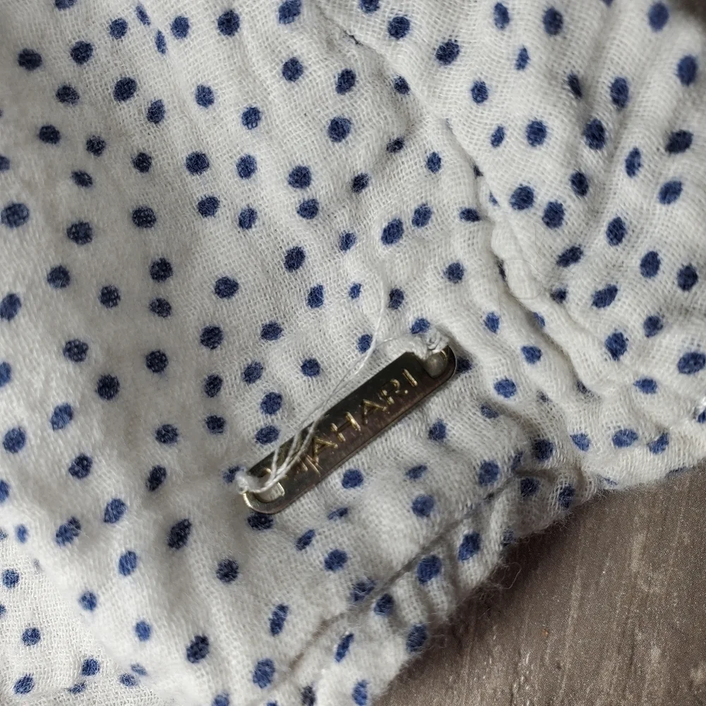 Girls 2T Outfit Polka Dot Top Linen Chambray Bottoms | Old Navy & Tahari | 2pc